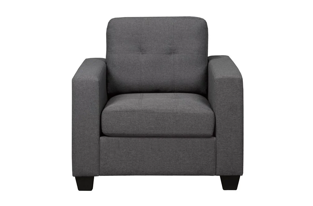 CANTERA CHARCOAL™ – CONTEMPORARY LINEN SOFA SET – T1173 - Image 5