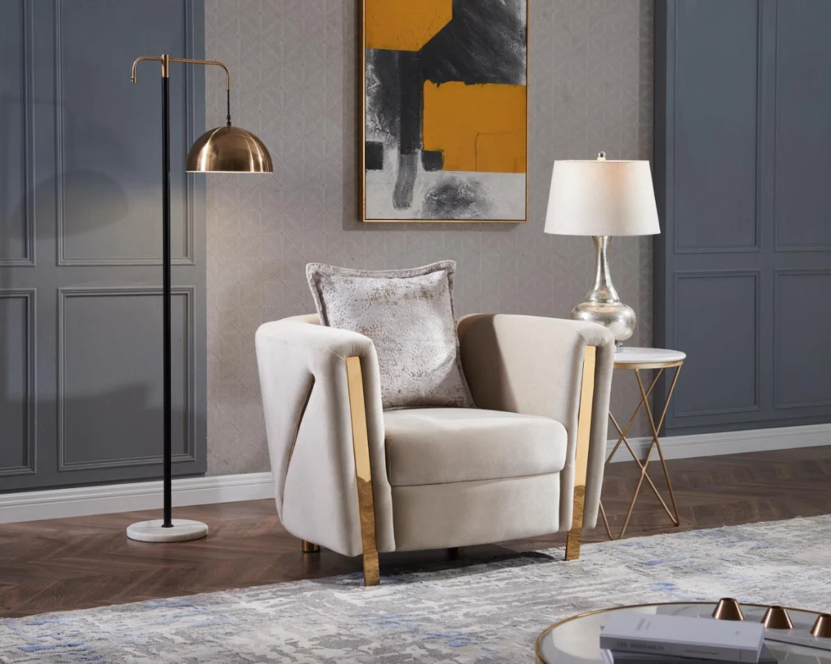 CHANELLE™ – MODERN LUXE VELVET SOFA SET – L1725 - Image 5