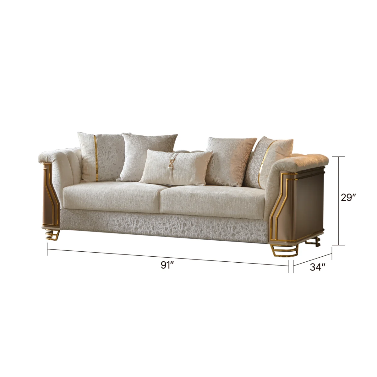 CHATEAU™ – MODERN ELEGANT SOFA SET – L8625 - Image 9