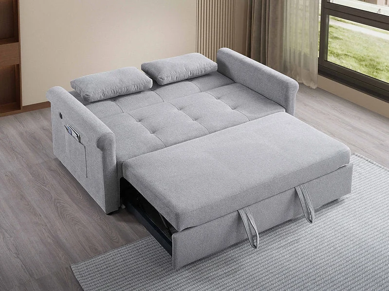 CLOUD HAVEN™ – LIGHT GREY SOFA BED – IF-9045 - Image 3