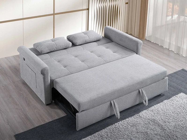 CLOUD HAVEN™ – LIGHT GREY SOFA BED – IF-9045 - Image 5