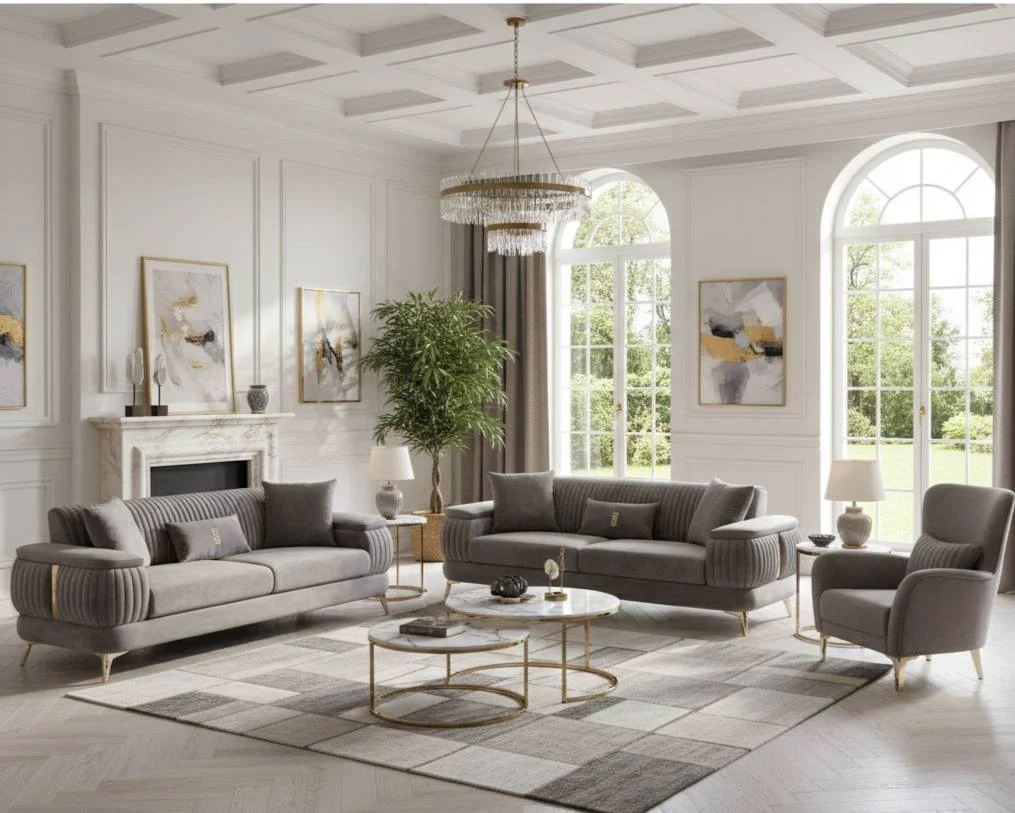 ECLIPSE NOIR™ – MULTI-FUNCTION VELVET SOFA SET – G-6074 - Image 3
