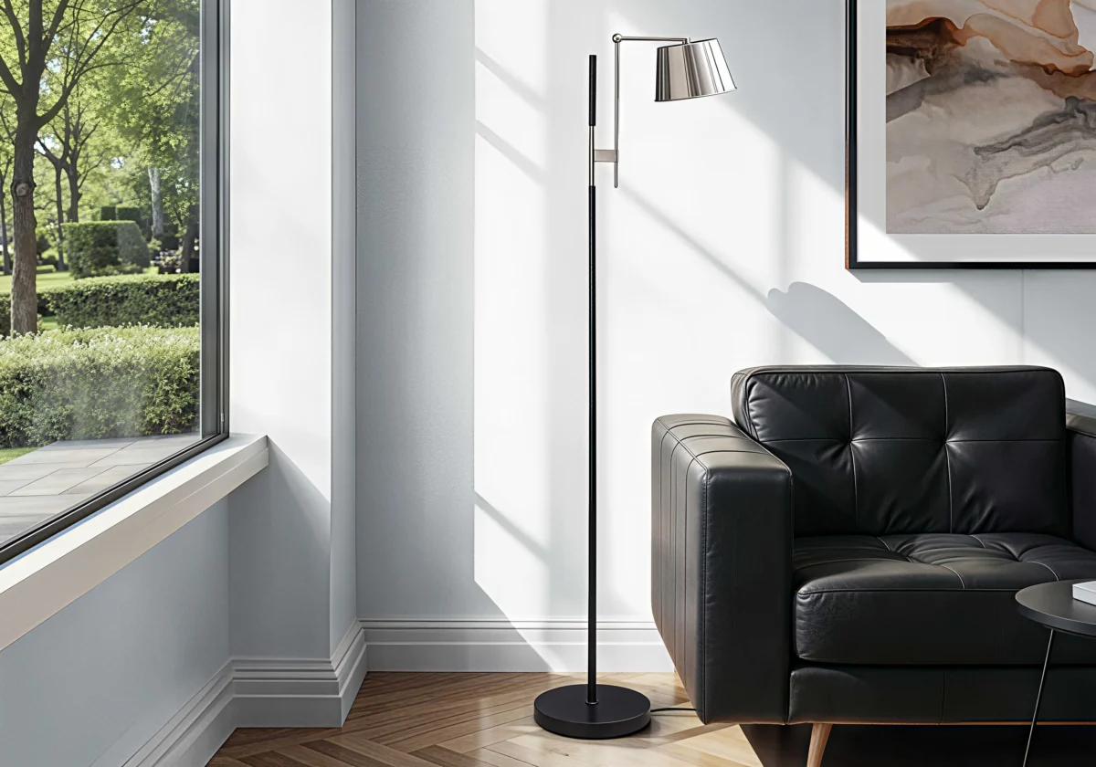 FERRO LUXE™ – ADJUSTABLE INDUSTRIAL FLOOR LAMP – I 9693 - Image 2