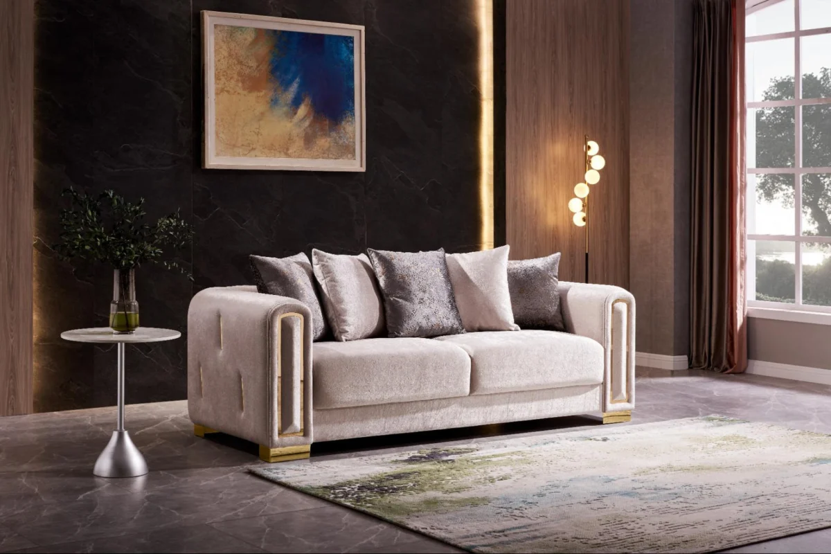IMPREZA™ – MODERN VELVET SOFA SET – L1525 - Image 8