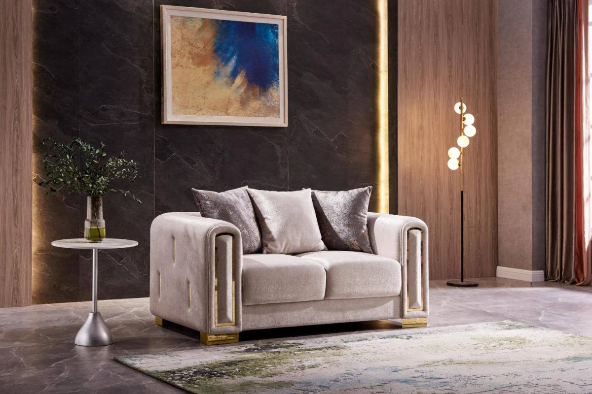 IMPREZA™ – MODERN VELVET SOFA SET – L1525 - Image 9
