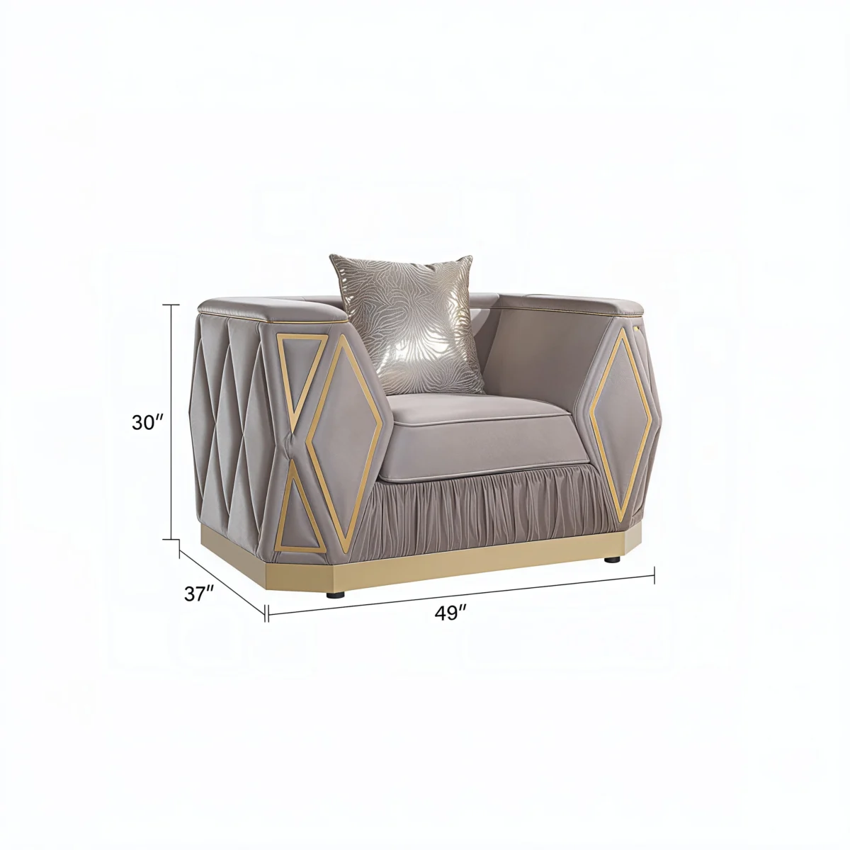 KIBALI™ – MODERN GLAM VELVET SOFA SET – L8725 - Image 7