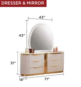 LAURA 1401™ – 5-PIECE BEDROOM SET - Image 5