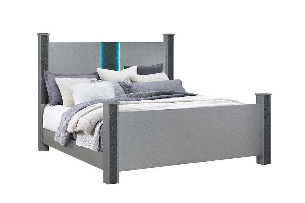 LOGAN-SILVER™ – 6-PIECE BEDROOM SET - Image 5