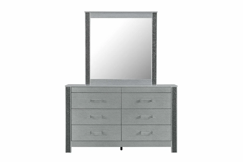 LOGAN-SILVER™ – 6-PIECE BEDROOM SET - Image 8