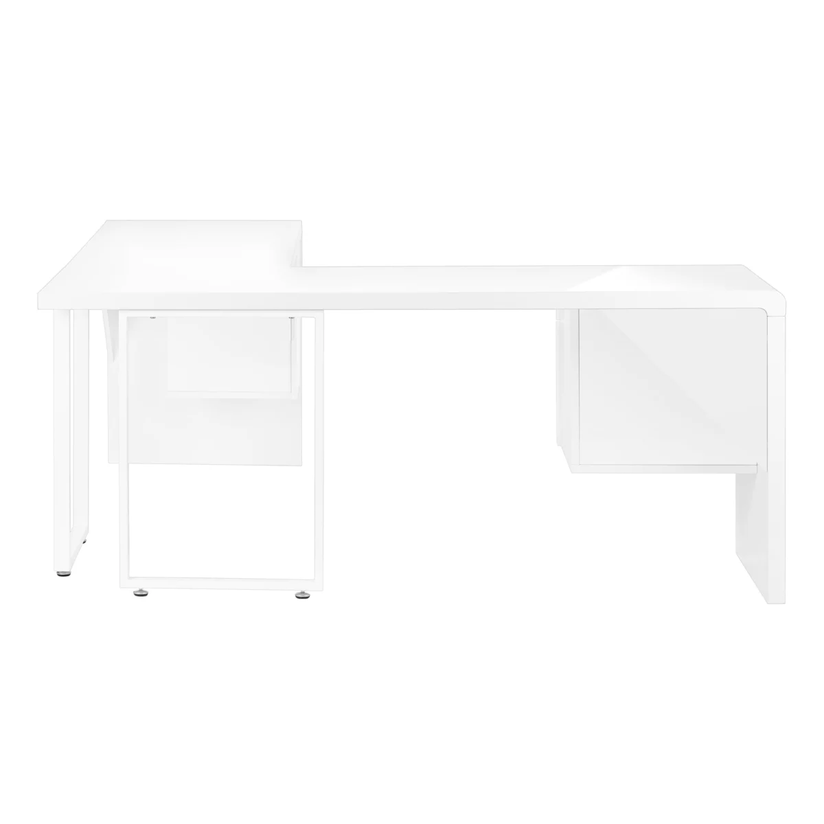 LUXARA CORNER™ – L-SHAPED HIGH GLOSS OFFICE DESK – I 7582 - Image 6