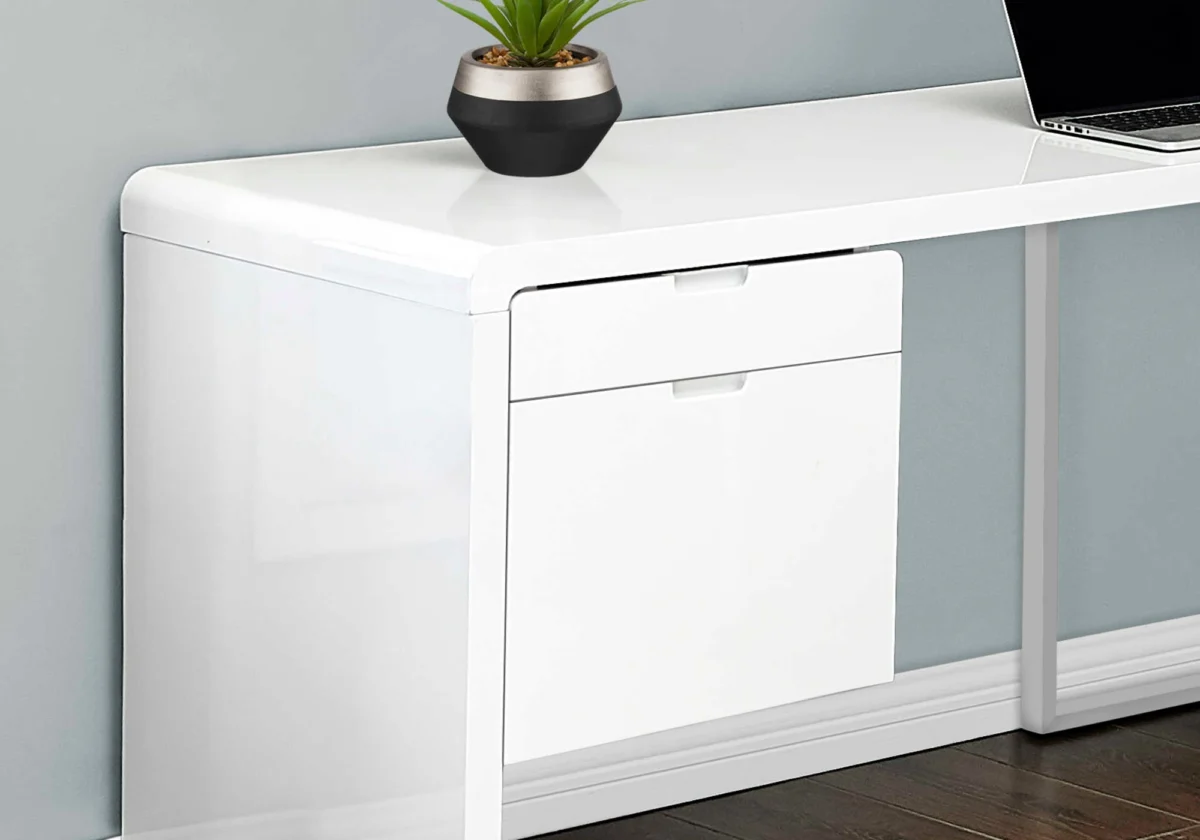 LUXARA CORNER™ – L-SHAPED HIGH GLOSS OFFICE DESK – I 7582 - Image 10