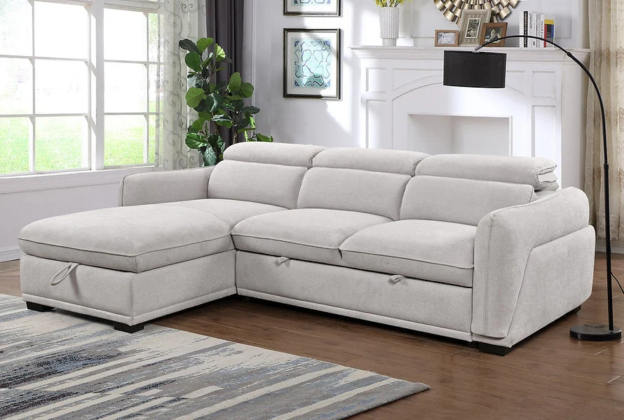 MONDRIA™ – LIGHT GREY SOFA BED SECTIONAL – IF-9005 - Image 3