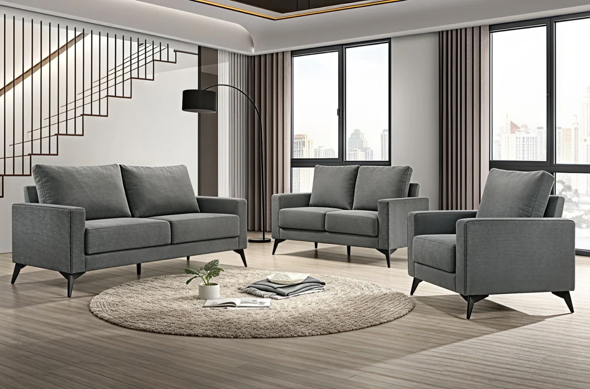 NOCTURA VÉRA™ – MODERN MEMORY FOAM SOFA SET – T1176 - Image 3