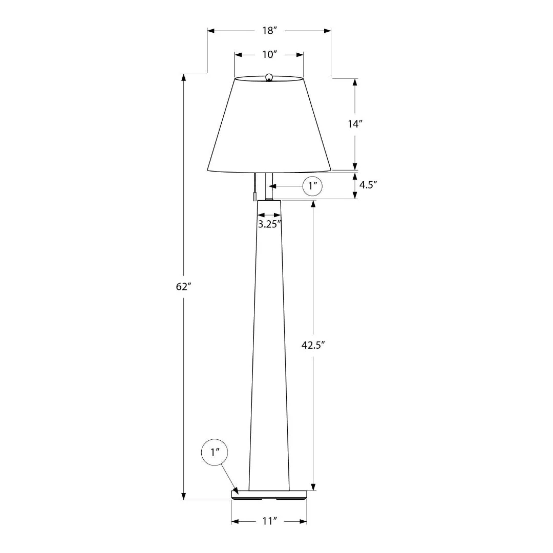 NOIRÉA™ – MODERN BLACK METAL FLOOR LAMP – I 9683 - Image 3