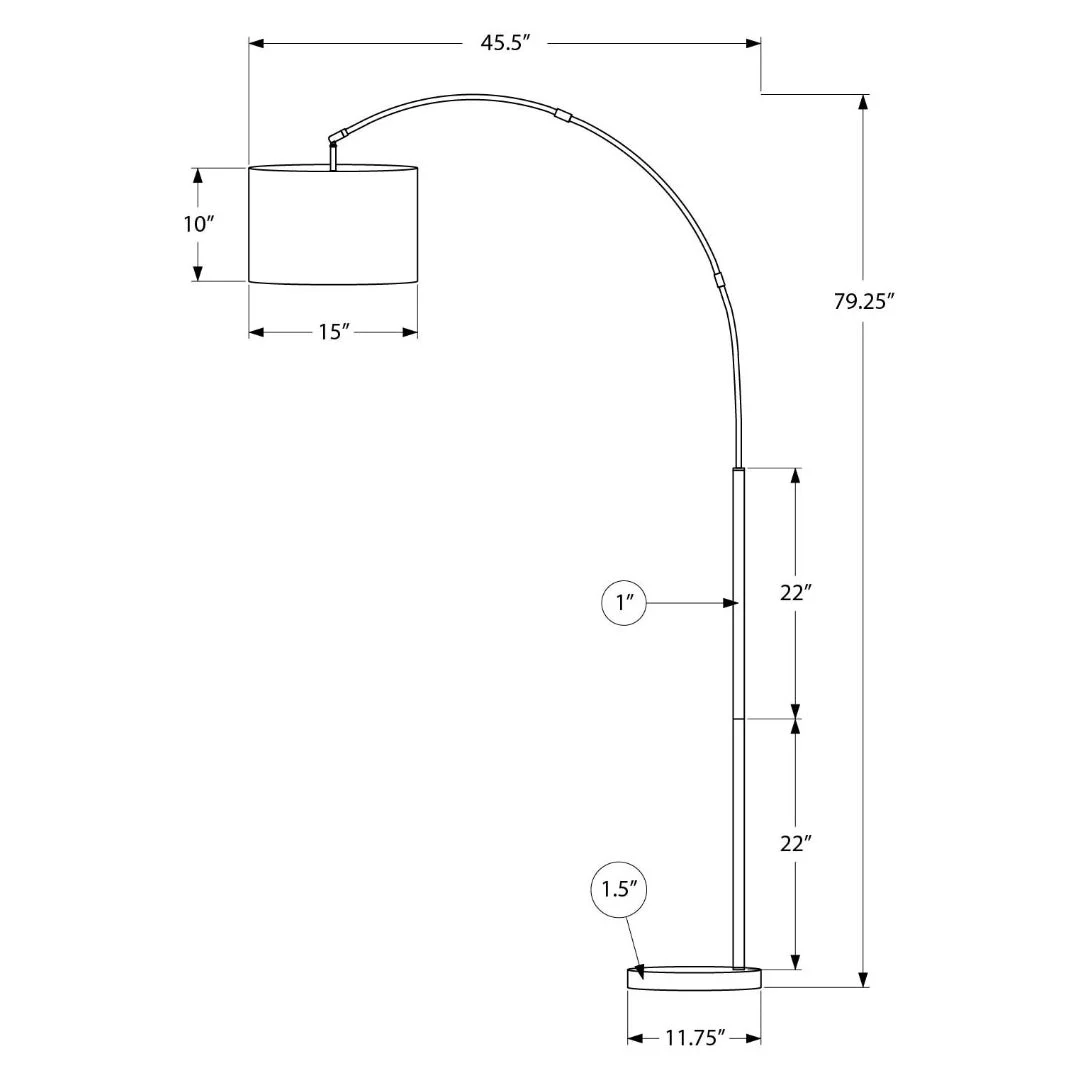 NOIRVA ARC™ – EXTRA-TALL MODERN ARC FLOOR LAMP – I 9641 - Image 5