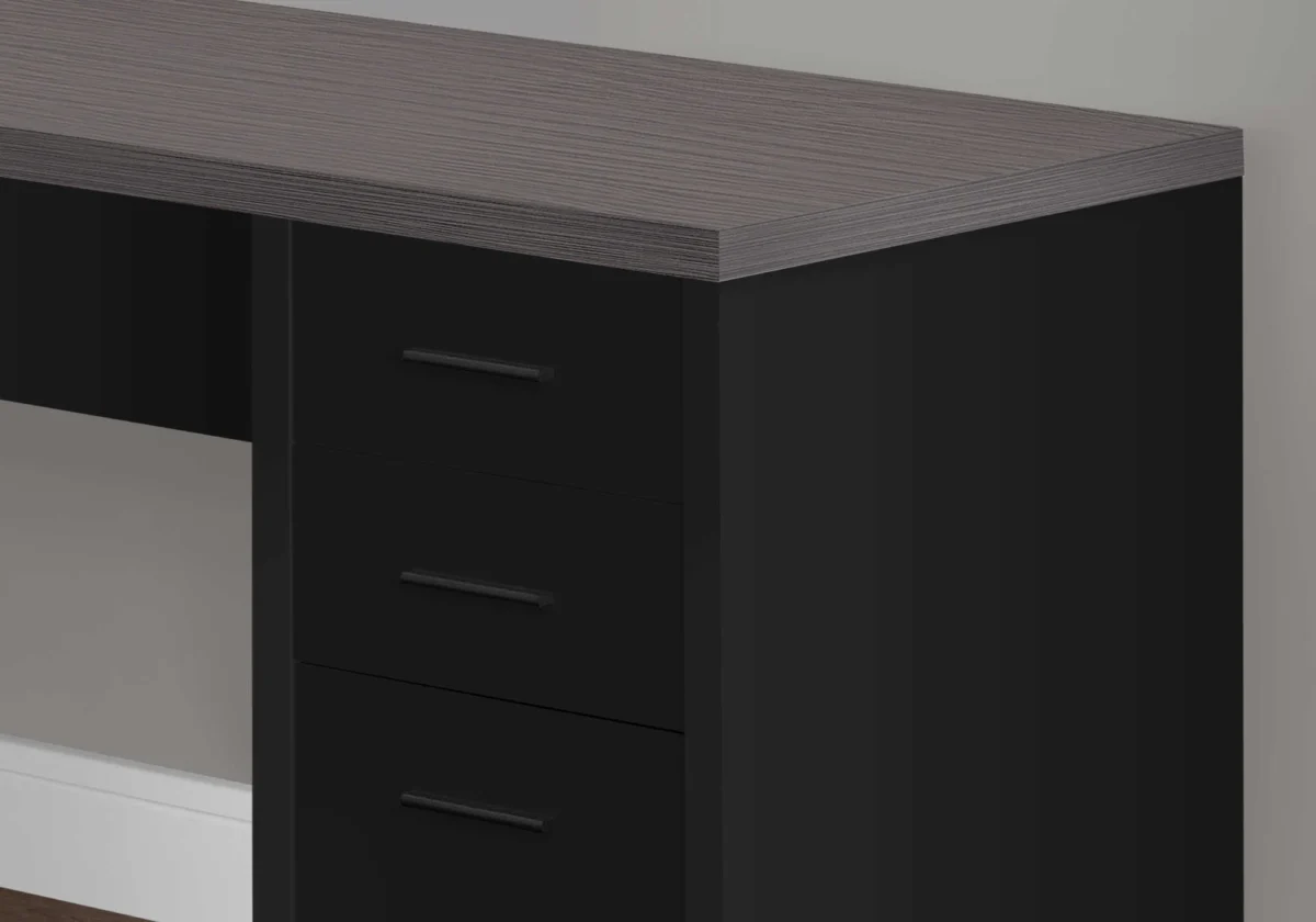 NOXARA™ – L-SHAPED OFFICE DESK WITH GLASS TOP – I 7431 - Image 3