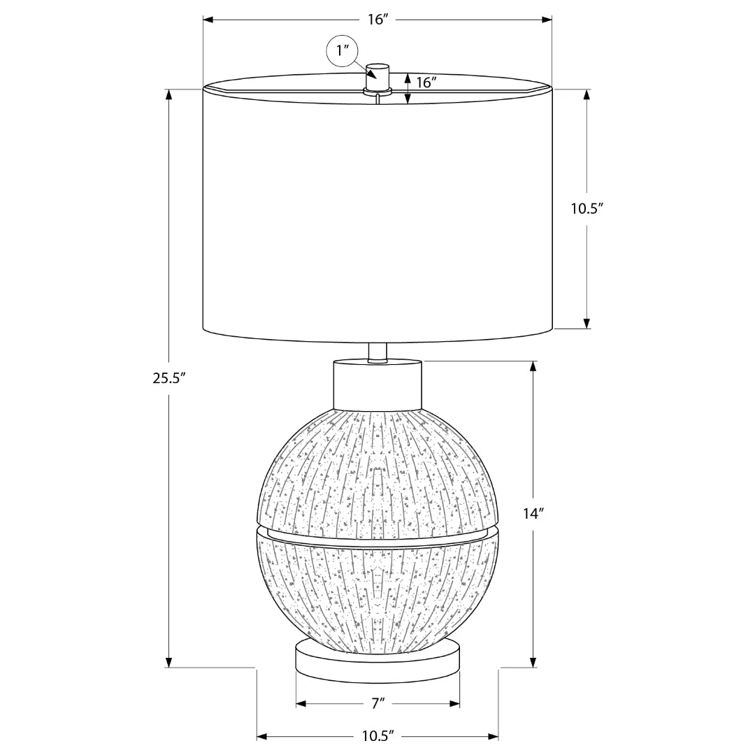 ORIONA LUX™ – TEXTURED GLOBE TABLE LAMP – I 9925 - Image 5