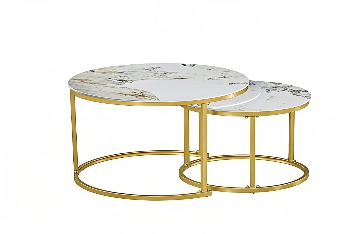 PANDORA GOLD™ – NESTING COFFEE TABLE SET – IF-2632 - Image 3