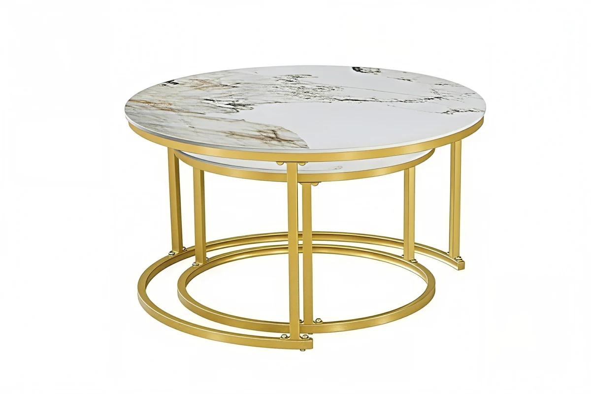 PANDORA GOLD™ – NESTING COFFEE TABLE SET – IF-2632 - Image 4