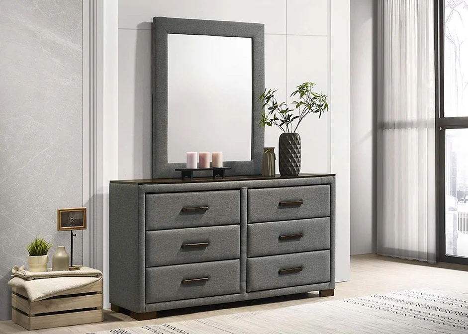 SKY GREY™ – 6-PIECE BEDROOM SET – IF-180 - Image 3