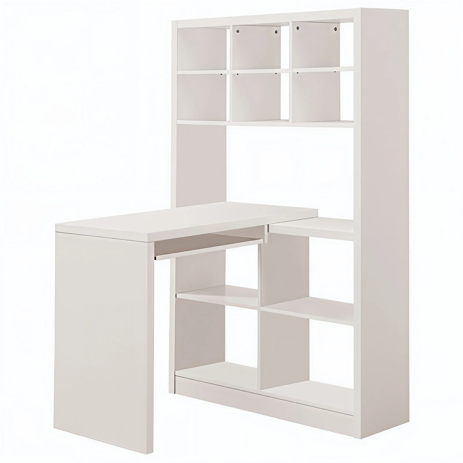 STRAVION™ – L-SHAPED CORNER COMPUTER DESK WITH BOOKCASE – I 7022