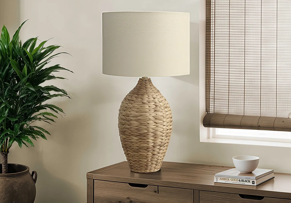 TERRA WEAVE™ – NATURAL RATTAN TABLE LAMP – I 9917 - Image 3