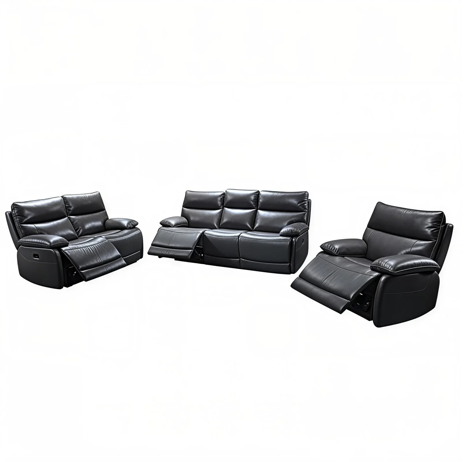 VALENZA IMPERIO™ – FULL GRAIN POWER RECLINING SOFA SET – T1117
