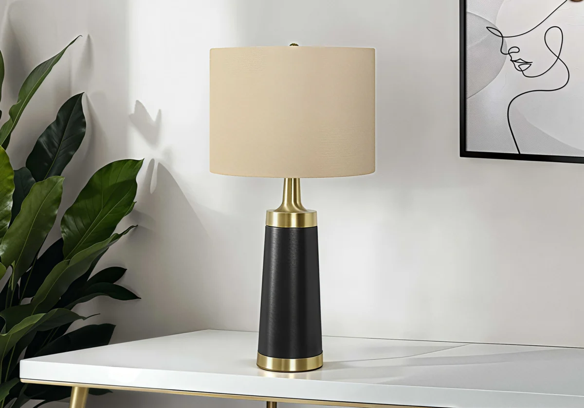 VALERIO NOIR™ – MODERN METAL TABLE LAMP – I 9623 - Image 2