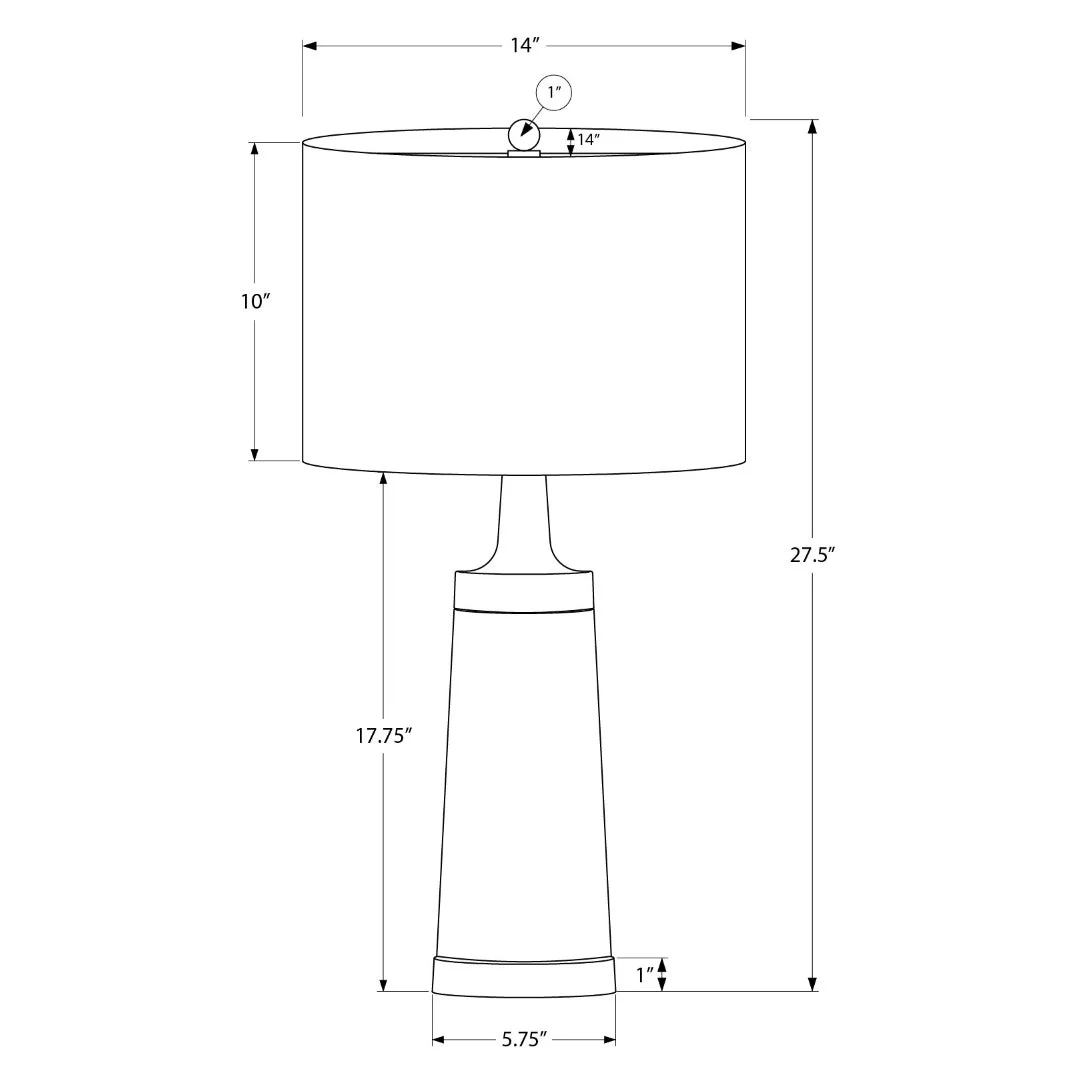 VALERIO NOIR™ – MODERN METAL TABLE LAMP – I 9623 - Image 7