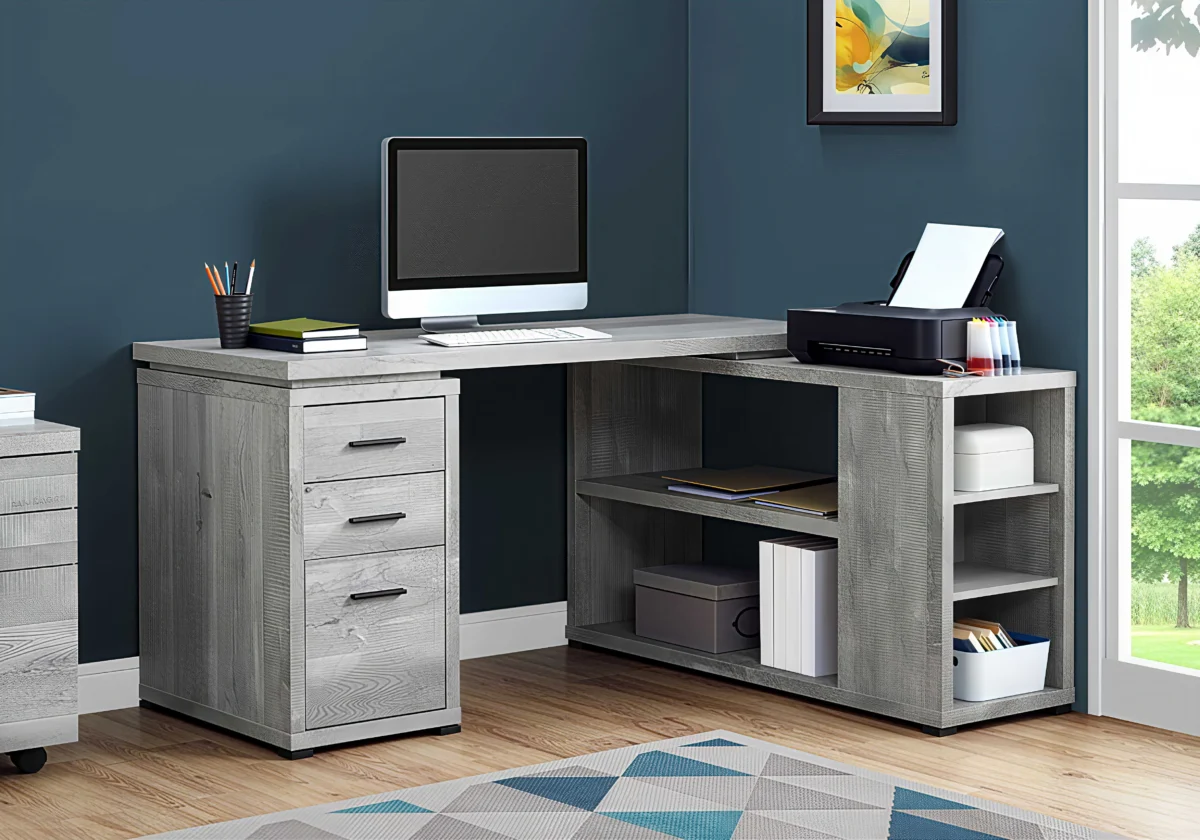 VANTEX CORNER™ – L-SHAPED RECLAIMED OFFICE DESK – I 7421 - Image 5