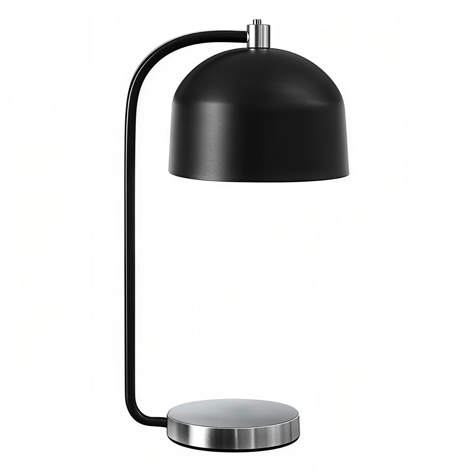 VANTREX DOME™ – MODERN BLACK & SILVER TABLE LAMP – I 9955