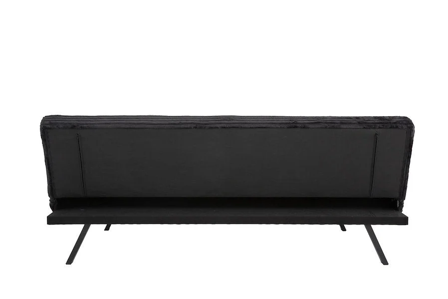 VELVET STRIDE™ – BLACK CORDUROY SOFA BED – IF-8065 - Image 3