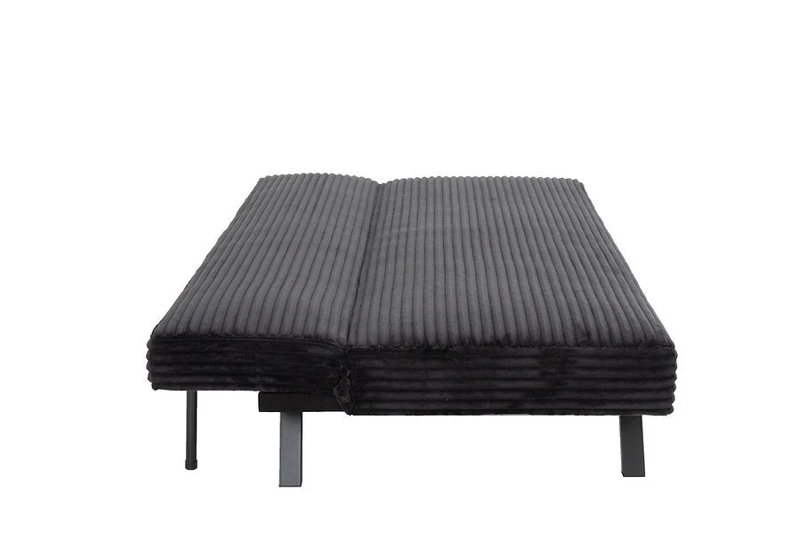 VELVET STRIDE™ – BLACK CORDUROY SOFA BED – IF-8065 - Image 6