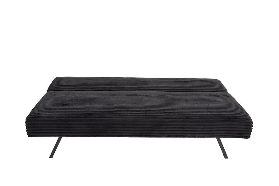 VELVET STRIDE™ – BLACK CORDUROY SOFA BED – IF-8065 - Image 7