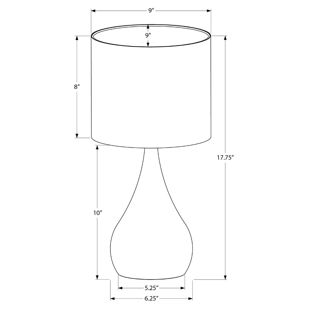 VIRELLE TEARDROP™ – CONTEMPORARY BLACK TABLE LAMP SET (2-PIECE) – I 9639 - Image 6